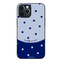 Θήκη Sonique Delulu Polka Era Series για Apple iPhone 12 Pro Max Blue Mentally