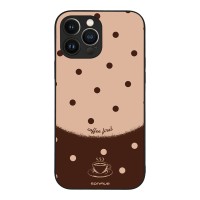 Θήκη Sonique Delulu Polka Era Series για Apple iPhone 13 Pro Max Coffee First