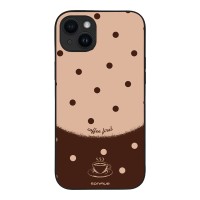 Θήκη Sonique Delulu Polka Era Series για Apple iPhone 14 Plus Coffee First