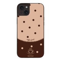 Θήκη Sonique Delulu Polka Era Series για Apple iPhone 15 Plus Coffee First