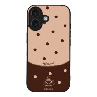 Θήκη Sonique Delulu Polka Era Series για Apple iPhone 16 Coffee First