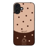 Θήκη Sonique Delulu Polka Era Series για Apple iPhone 16 Plus Coffee First