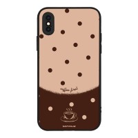 Θήκη Sonique Delulu Polka Era Series για Apple iPhone X / iPhone XS Coffee First