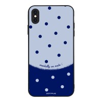 Θήκη Sonique Delulu Polka Era Series για Apple iPhone XS MAX Blue Mentally