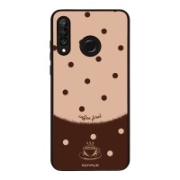 Θήκη Sonique Delulu Polka Era Series για Huawei P30 Lite Coffee First