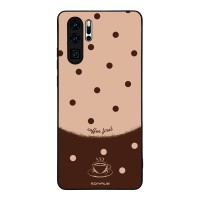 Θήκη Sonique Delulu Polka Era Series για Huawei P30 Pro Coffee First