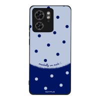 Θήκη Sonique Delulu Polka Era Series για Motorola Edge 40 5G Blue Mentally