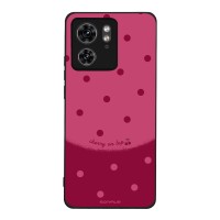 Θήκη Sonique Delulu Polka Era Series για Motorola Edge 40 5G Top Cherry