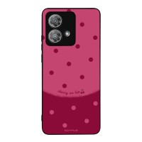 Θήκη Sonique Delulu Polka Era Series για Motorola Edge 40 Neo 5G Top Cherry