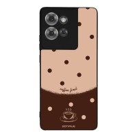 Θήκη Sonique Delulu Polka Era Series για Motorola Edge 50 5G Coffee First