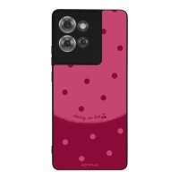 Θήκη Sonique Delulu Polka Era Series για Motorola Edge 50 5G Top Cherry