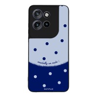 Θήκη Sonique Delulu Polka Era Series για Motorola Edge 50 Neo 5G / Edge 60 Neo 5G Blue Mentally