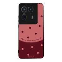 Θήκη Sonique Delulu Polka Era Series για Motorola Edge 50 Ultra Blame Cherries