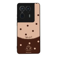 Θήκη Sonique Delulu Polka Era Series για Motorola Edge 50 Ultra Coffee First