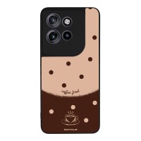 Θήκη Sonique Delulu Polka Era Series για Motorola Edge 60 Neo 5G Coffee First