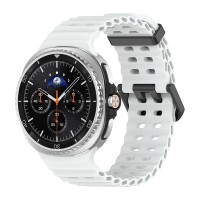 Λουράκι Σιλικόνης ColorWave Sonique για Samsung Galaxy Watch 8 Λευκό