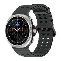 Λουράκι Σιλικόνης ColorWave Sonique για Samsung Galaxy Watch 8 Μαύρο