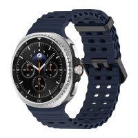 Λουράκι Σιλικόνης ColorWave Sonique για Samsung Galaxy Watch 8 Μπλε Σκούρο