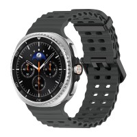 Λουράκι Σιλικόνης ColorWave Sonique για Samsung Galaxy Watch 8 Σκούρο Γκρι