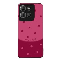 Θήκη Sonique Delulu Polka Era Series για Motorola Moto G15 4G / Moto G15 Power Top Cherry