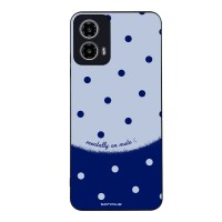 Θήκη Sonique Delulu Polka Era Series για Motorola Moto G34 5G Blue Mentally