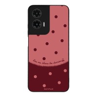 Θήκη Sonique Delulu Polka Era Series για Motorola Moto G35 5G Blame Cherries