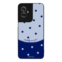 Θήκη Sonique Delulu Polka Era Series για Motorola Moto G55 5G Blue Mentally