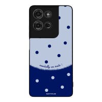 Θήκη Sonique Delulu Polka Era Series για Motorola Moto G75 5G Blue Mentally