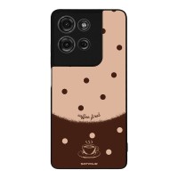 Θήκη Sonique Delulu Polka Era Series για Motorola Moto G75 5G Coffee First