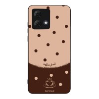 Θήκη Sonique Delulu Polka Era Series για Motorola Moto G84 5G Coffee First
