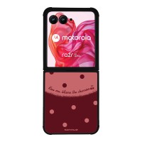 Θήκη Sonique Delulu Polka Era Series για Motorola Motorola Razr 50 Ultra Blame Cherries