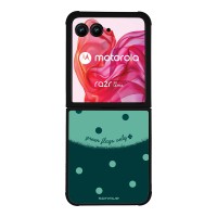 Θήκη Sonique Delulu Polka Era Series για Motorola Motorola Razr 50 Ultra Green Flags