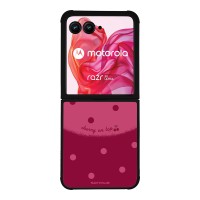 Θήκη Sonique Delulu Polka Era Series για Motorola Motorola Razr 50 Ultra Top Cherry