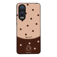 Θήκη Sonique Delulu Polka Era Series για OnePlus Nord CE 4 Lite 5G Coffee First
