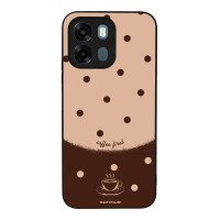 Θήκη Sonique Delulu Polka Era Series για Oppo A6 4G / Oppo A6 5G / Oppo A6x 4G / Oppo A6x 5G / Oppo A6k 4G Coffee First