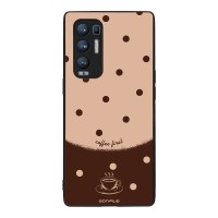 Θήκη Sonique Delulu Polka Era Series για Oppo Find X3 Neo 5G Coffee First