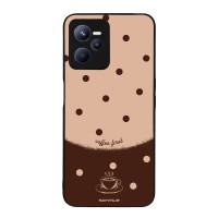 Θήκη Sonique Delulu Polka Era Series για Realme C35 Coffee First
