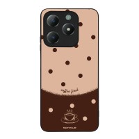 Θήκη Sonique Delulu Polka Era Series για Realme C61 4G / Realme C63 4G / Realme Note 60X 4G Coffee First