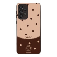 Θήκη Sonique Delulu Polka Era Series για Samsung Galaxy A33 5G Coffee First
