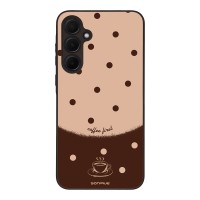 Θήκη Sonique Delulu Polka Era Series για Samsung Galaxy A35 5G Coffee First