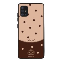 Θήκη Sonique Delulu Polka Era Series για Samsung Galaxy A51 Coffee First