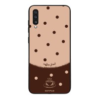 Θήκη Sonique Delulu Polka Era Series για Samsung Galaxy A70/A70s Coffee First