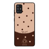 Θήκη Sonique Delulu Polka Era Series για Samsung Galaxy A71 Coffee First