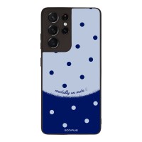 Θήκη Sonique Delulu Polka Era Series για Samsung Galaxy S21 Ultra Blue Mentally