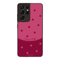 Θήκη Sonique Delulu Polka Era Series για Samsung Galaxy S21 Ultra Top Cherry