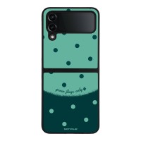 Θήκη Sonique Delulu Polka Era Series για Samsung Galaxy Z Flip 4 Green Flags