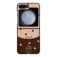Θήκη Sonique Delulu Polka Era Series για Samsung Galaxy Z Flip 5 Coffee First