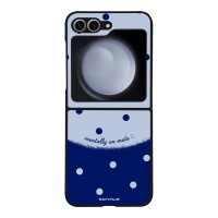 Θήκη Sonique Delulu Polka Era Series για Samsung Galaxy Z Flip 6 / Galaxy Z Flip 7 FE 5G Blue Mentally