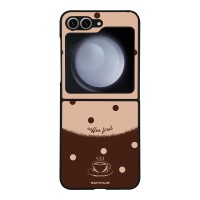 Θήκη Sonique Delulu Polka Era Series για Samsung Galaxy Z Flip 6 / Galaxy Z Flip 7 FE 5G Coffee First