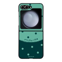 Θήκη Sonique Delulu Polka Era Series για Samsung Galaxy Z Flip 6 / Galaxy Z Flip 7 FE 5G Green Flags